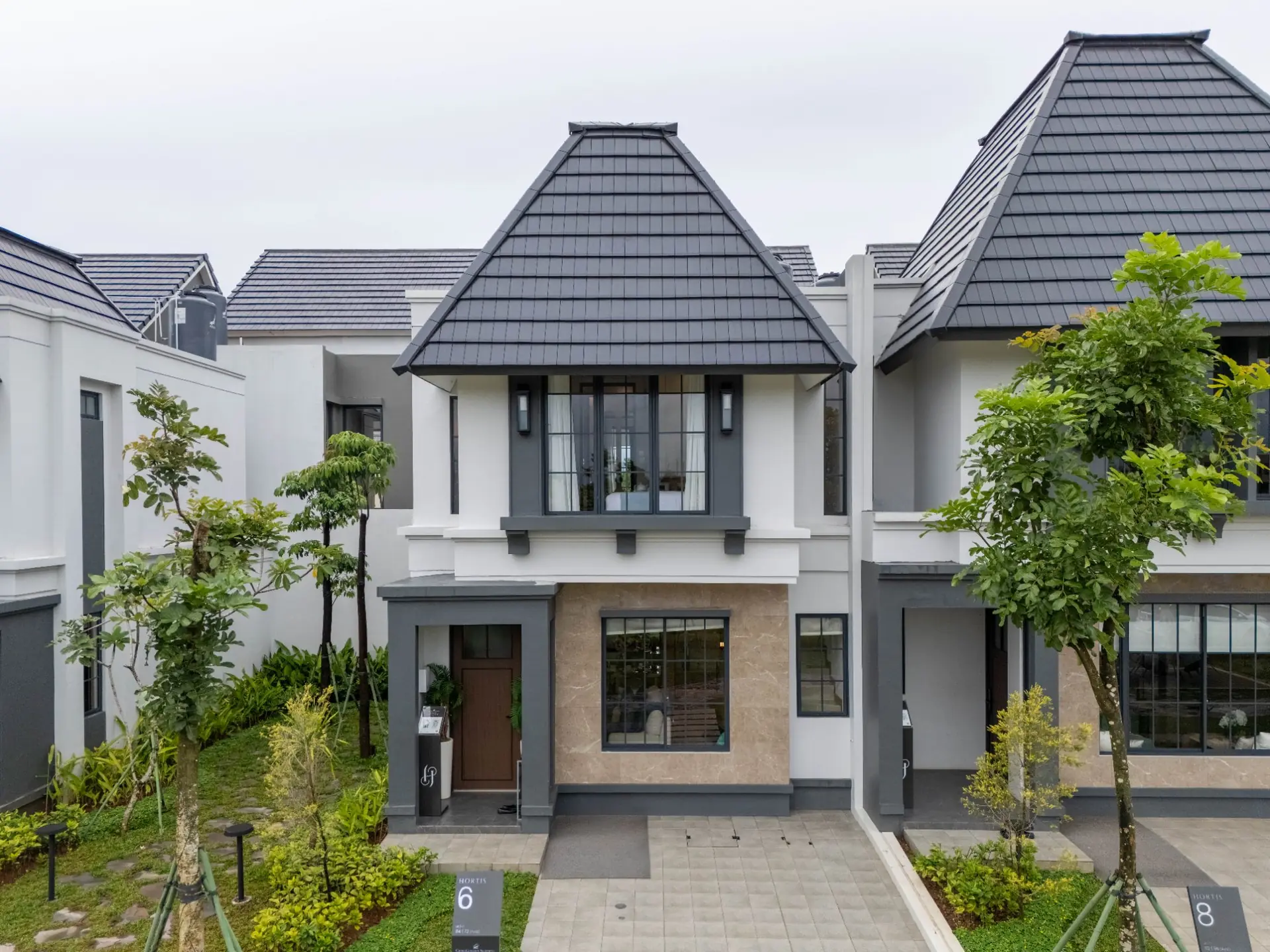 Fasad Rumah Hortis 6 CitraGarden Serpong