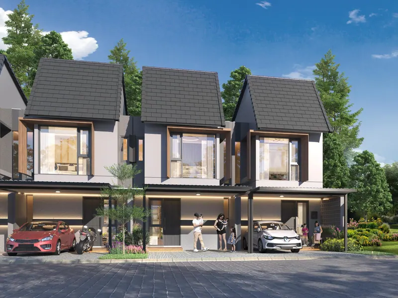 Render rumah Elaia 2 lantai tipe Clarity dan Fresh, CitraGarden Serpong