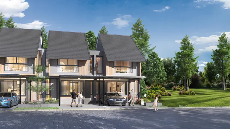Render rumah cluster Elaia, CitraGarden Serpong